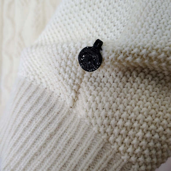 Maison Scotch Cream  Lamb wool/ Angora Blend Knit Jumper Sweater Sz 1 / Small - Picture 7 of 16